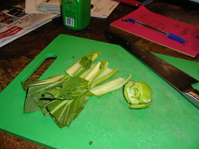 Chopped Bok Choi