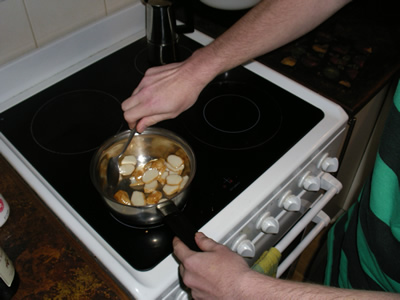 Frying Fish Balls